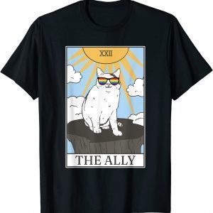 Gay Pride Pride Sunglasses Ally Cat Tarot Card 2022 Shirt