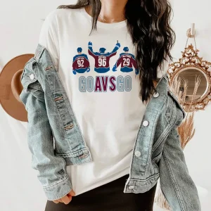 Go Avs Go Nathan Mackinnon, Gabriel Landeskog, Mikko Rantanen Shirt