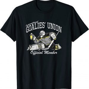 Goalies' Union Hockey Goalie Official Member Righty Catch 2022 Shirt