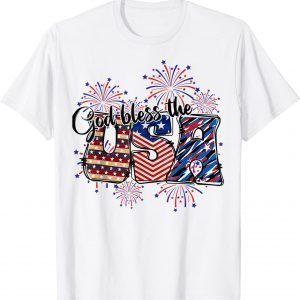 God Bless The USA, Fireworks 4th Of July Costume Classic Shirt