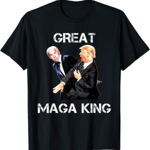 Great Maga King Trump Slap Biden Pro Trump 2024 T-Shirt