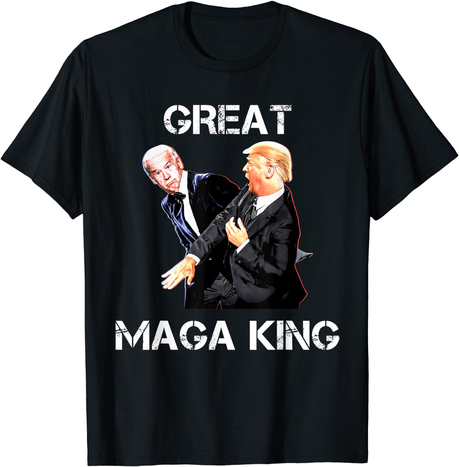 Great Maga King Trump Slap Biden Pro Trump 2024 T-Shirt