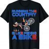 Happy 4th of July Joe Biden falling off bicycle Biden bike T-Shirt