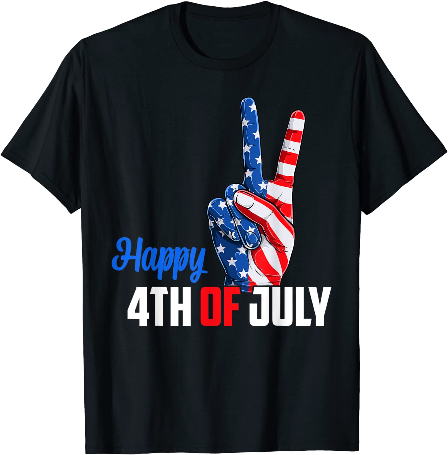 Happy 4th of July Peace America Independence Day Patriot USA Classic Shirt