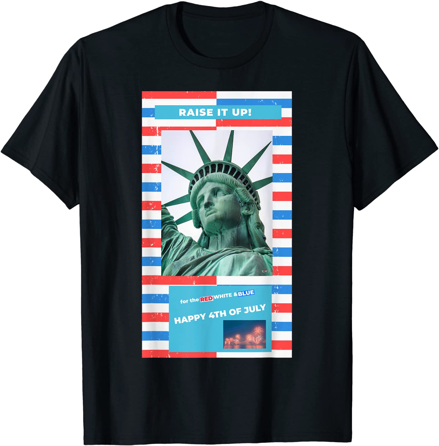 Happy 4th of July Statue of Liberty USA America Freedom Free Classic Shirt