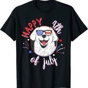 Happy 4th of July dog Labrador adorable firework pet lab 2022 Shirt
