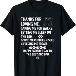 Happy Father's Day Dog Dad From Daughter And Son 2022 Shirt