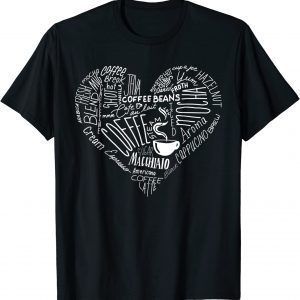 Heart All things coffee Casual 2022 Shirt