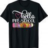 Hello Preschool Tie Dye Pencil Back To School Teacher 2022 Shirt