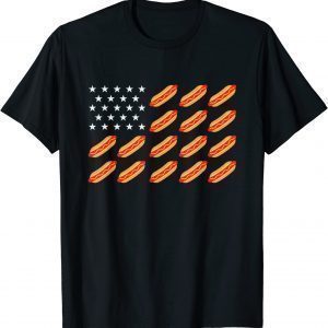Hot Dog American Flag 4th of July Patriotic Party USA 2022 Shirt