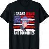 I Crash Bikes and Economies Joe Biden flag america Falling Classic Shirt