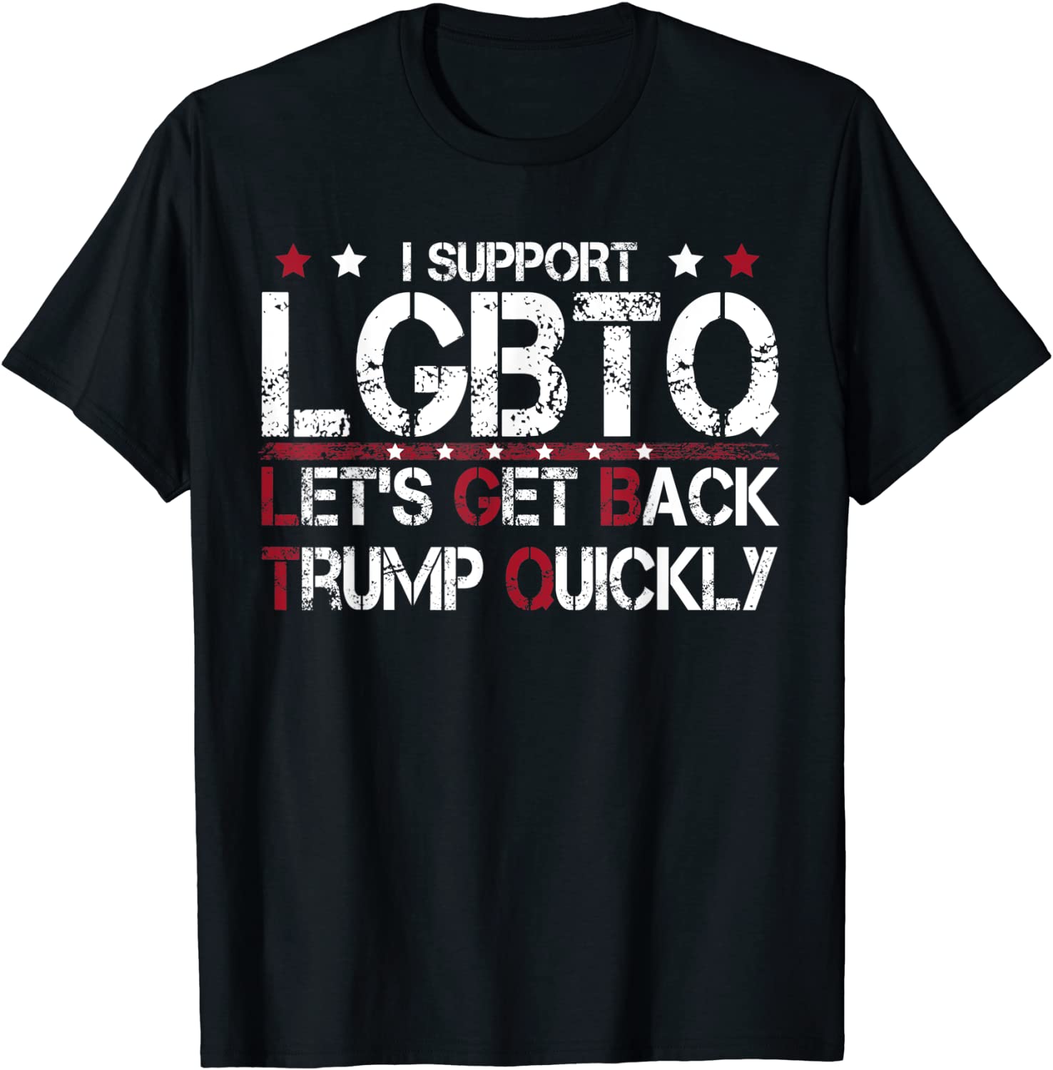 I Support LGBTQ Let's Get Back Trump Quickly 2022 Shirt