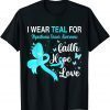 I Wear Teal For Myasthenia Gravis Awareness Butterfly 2022 Shirt