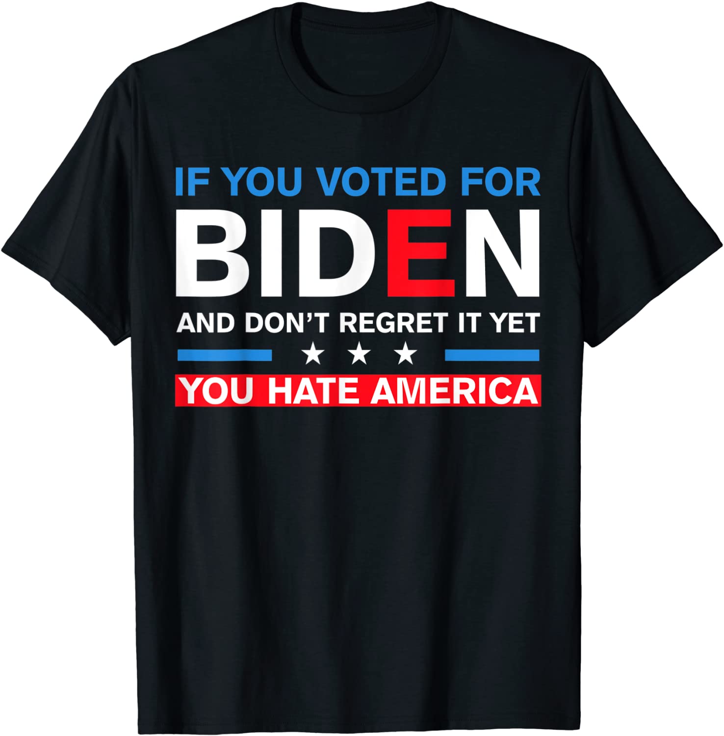 If You Voted For Joe Biden You Hate America Joe Biden 2022 Shirt