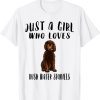 Im Just A Girl Who Loves Irish Water Spaniels Dog 2022 Shirt