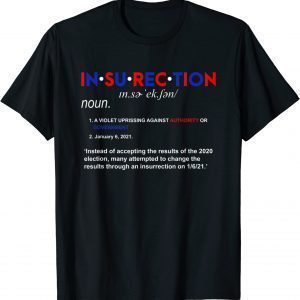 Insurrection Definition A Violet Uprissing Against Authority T-Shirt