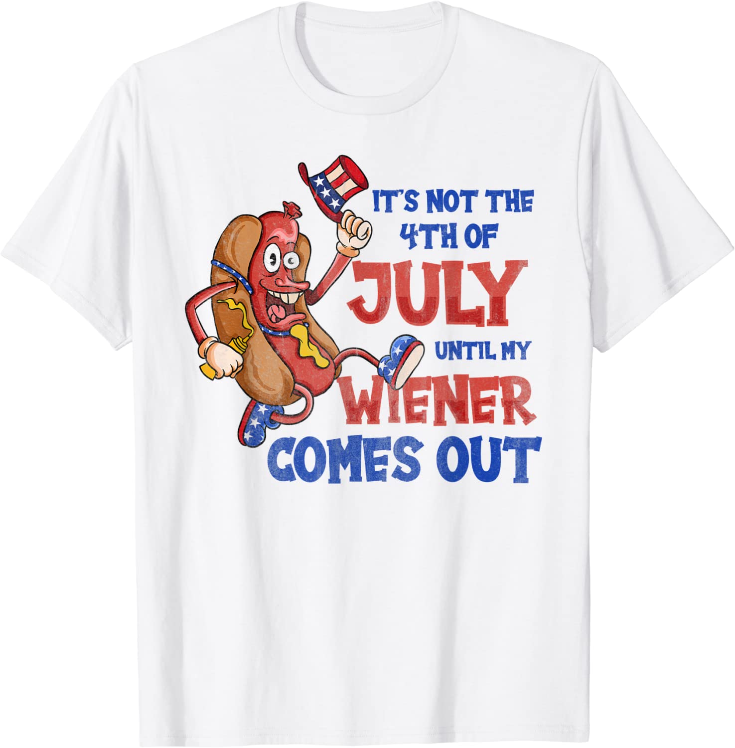 Its Not A Party Until My Wiener Comes Out 4th of July Wiener 2022 Shirt