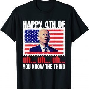 Joe Biden Confused Trendy Merry Happy 4th Of July T-Shirt