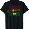 Juneteenth 1865 Freedom Black Woman Black History 2022 Shirt