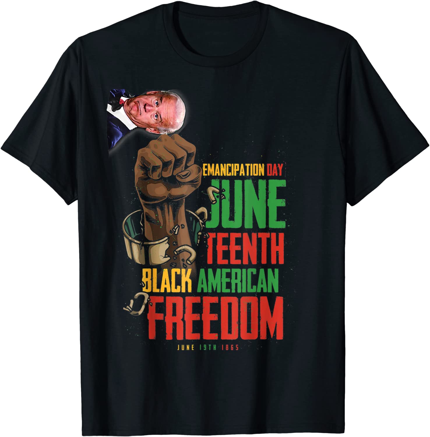 Juneteenth American Freedom Black Pride Joe Biden 4th Classic Shirt