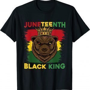 Juneteenth Bear From 1865 Black History, Proud Black King Classic Shirt