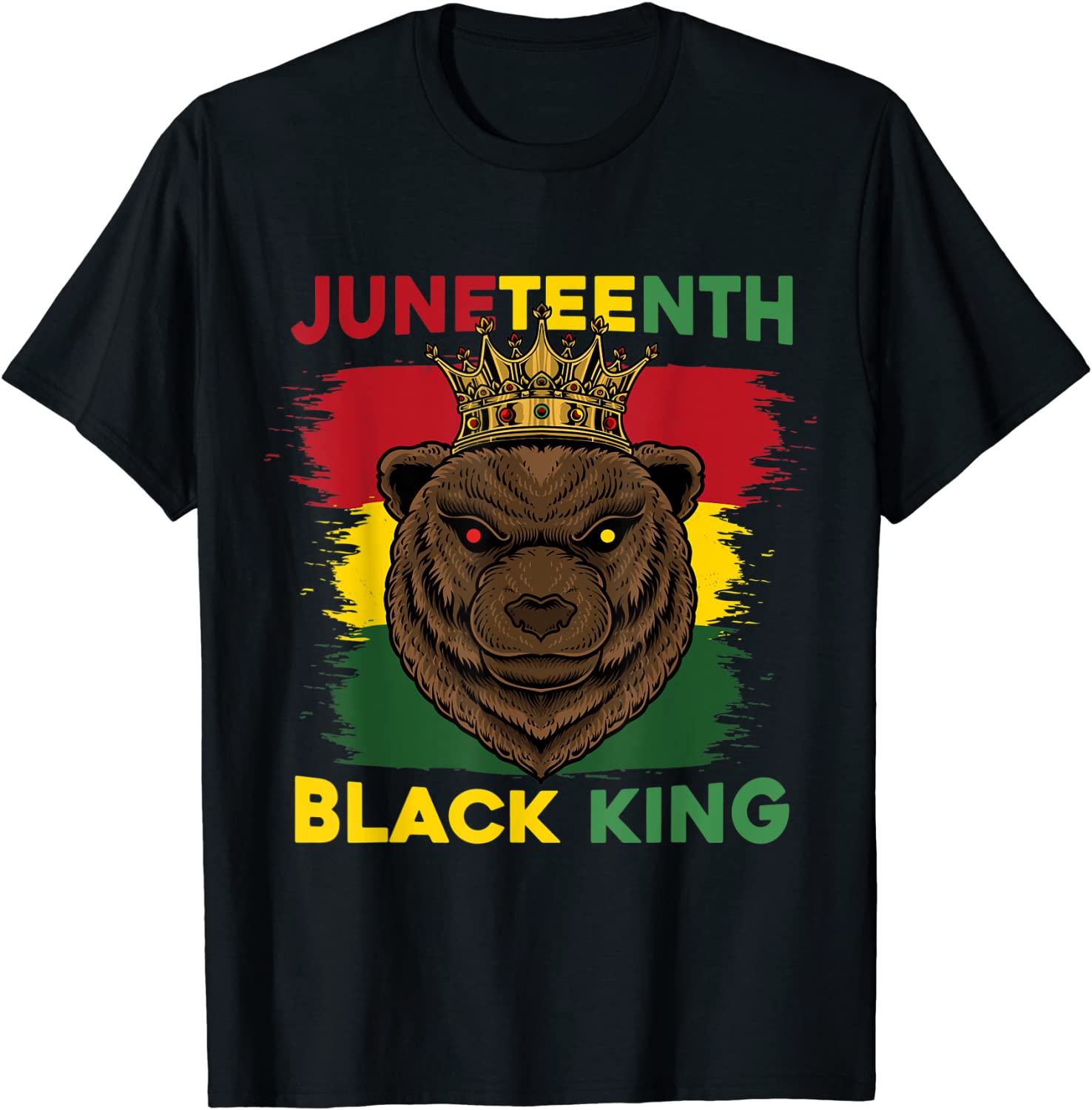 Juneteenth Bear From 1865 Black History, Proud Black King Classic Shirt