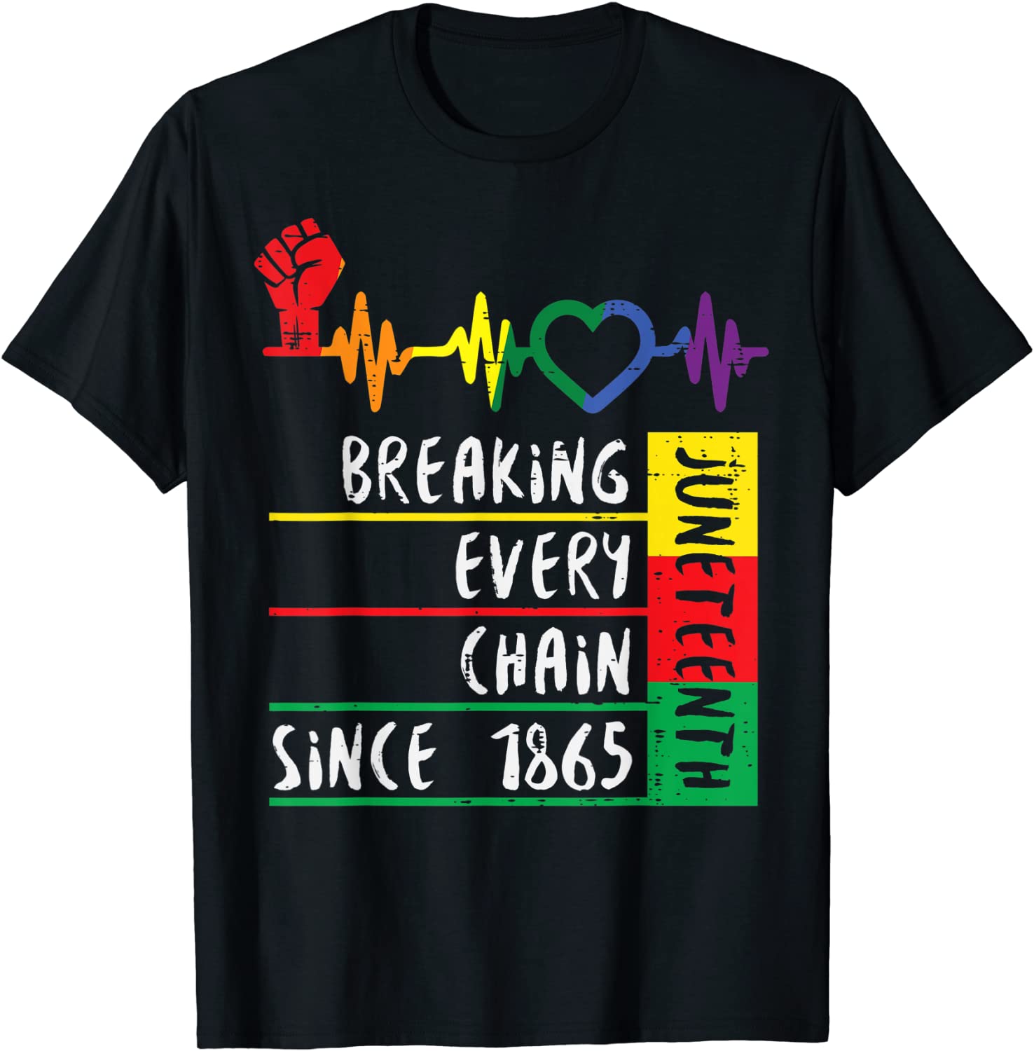 Juneteenth Breaking Every Chain Since 1865 T-Shirt
