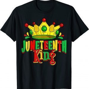 Juneteenth King Men Boy Afro African American June 19 Limited T-Shirt