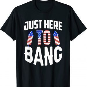 Just Here To Bang 4th of July Fourth of July 2022 Shirt