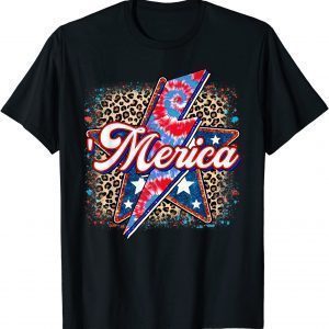 Leopard Merica American Flag 4th of July Patriotic Classic Shirt