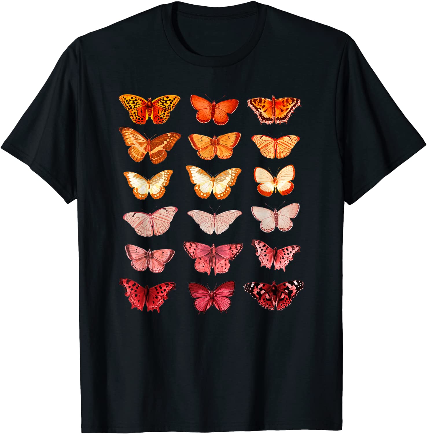 Lesbian Flag Color Butterfly Subtle Sapphic Pride Aesthetic Classic ...