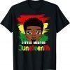 Little Mister Juneteenth Black Boy Toddler Prince 2022 Shirt