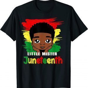 Little Mister Juneteenth Black Boy Toddler Prince 2022 Shirt