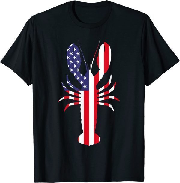 Lobster 4th Of July American Flag USA, Ocean Lobster Classic Shirt