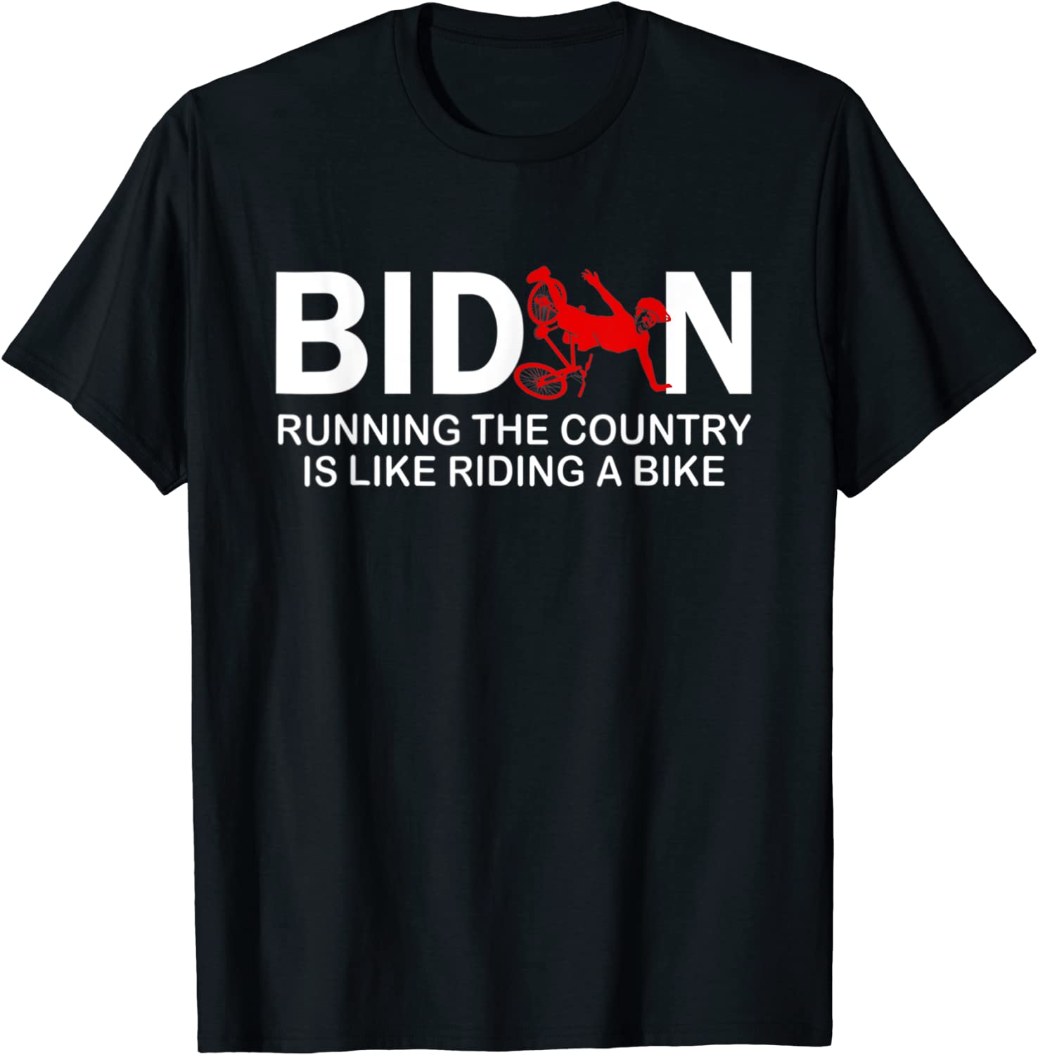 Merry 4th of July Joe Biden Bike Bicycle falls Off T-ShirtMerry 4th of July Joe Biden Bike Bicycle falls Off T-Shirt
