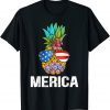 Patriotic Pineapple 4th of July America Usa Flag 2022 Shirt