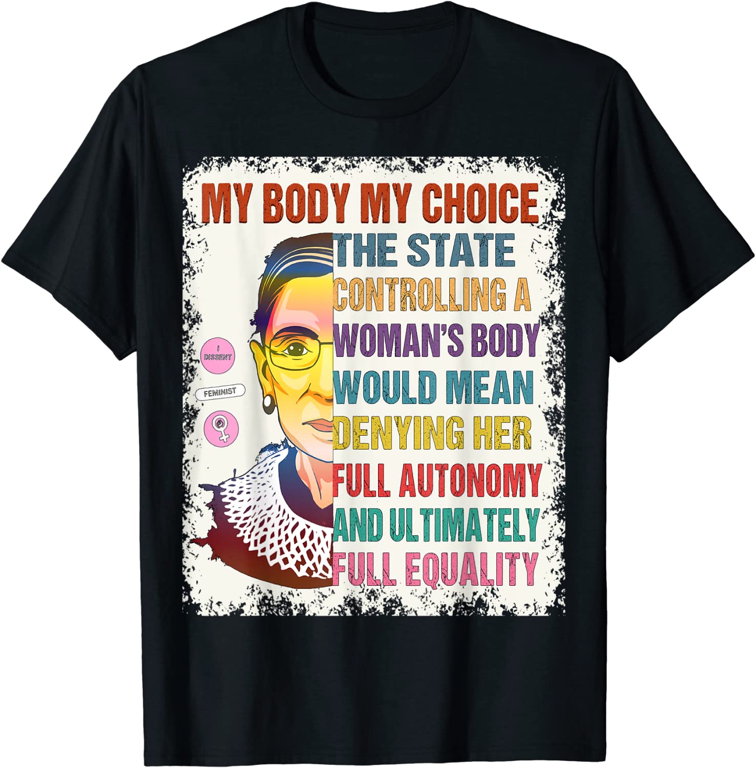 Qskall Women's RBG Tee - 'Speak Your Mind' Inspirational T-Shirt For Human Rights & Equality - View #11