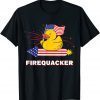 Rubber Duck USA Patriotic Firequacker 4th of July 2022 Shirt