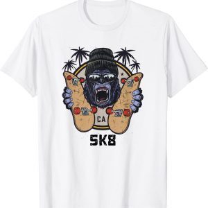 Skateboard Gorilla SK8 Skate Cool Skateboarding Skateboard 2022 Shirt