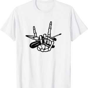 Skeleton Hand Rock Pliers Electrician Rocker Lineman 2022 Shirt