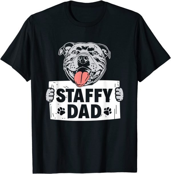 Staffy Dad Staffordshire Bull Terrier 2022 Shirt