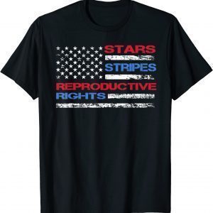 Stars Stripes & Reproductive Rights 4th Of July Equal Rights 2022 Shirt