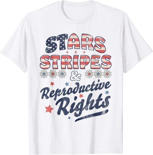 Stars Stripes Reproductive Rights Patriotic 4th Of July Cute Classic Shirt