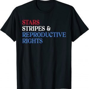 Stars Stripes Reproductive Rights Patriotic USA Flag Colors Classic Shirt