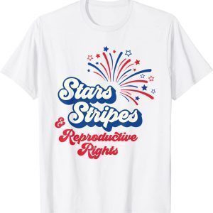 Stars Stripes and Reproductive Rights retro 4th of July Classic Shirt