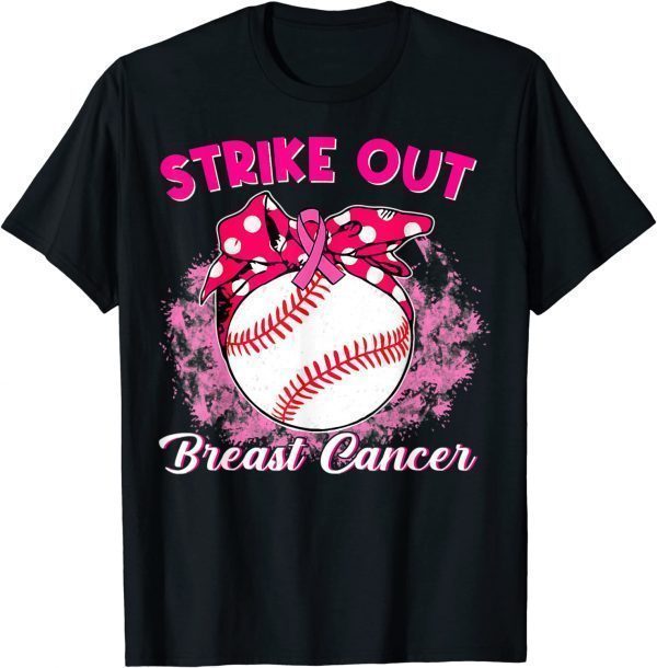 Strike Out Breast Cancer Awareness Baseball Fighters T-Shirt