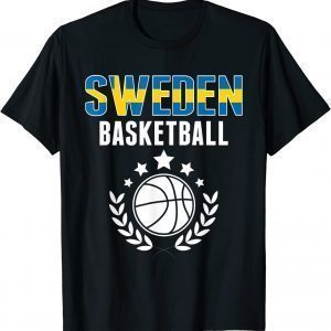 Sweden Basketball Lovers Jersey - Swedish Flag Summer Sports 2022 Shirt