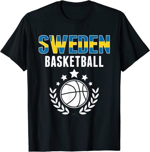 Sweden Basketball Lovers Jersey - Swedish Flag Summer Sports 2022 Shirt