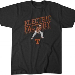 TEXAS BASEBALL: TRISTAN STEVENS ELECTRIC FACTORY Tee Shirt