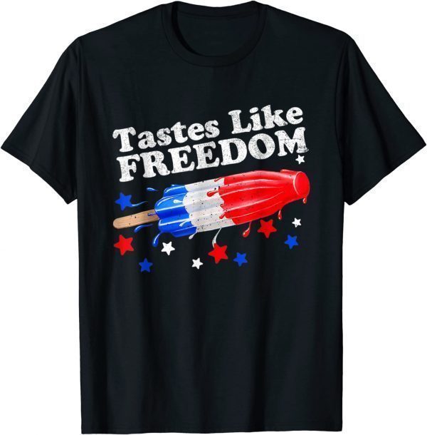 Tastes Like Freedom Popsicle 4th of July 2022 Shirt